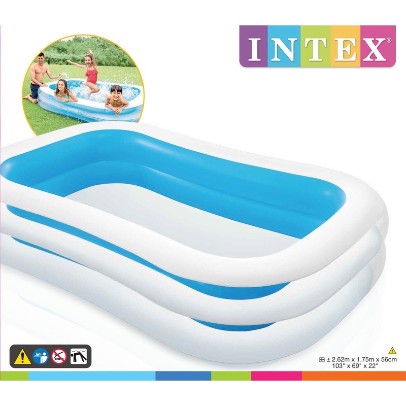 Intex mandarin family pool 262x175x56cm
